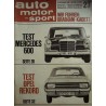 auto motor & sport Heft 23 / 12 November 1966 - Opel Rekord