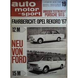 auto motor & sport Heft 19 / 17 September 1966 - Neu von Ford