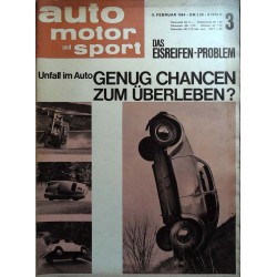 auto motor & sport Heft 3 / 8 Februar 1964 - Unfall im Auto