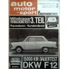 auto motor & sport Heft 2 / 25 Januar 1964 - DKW F12