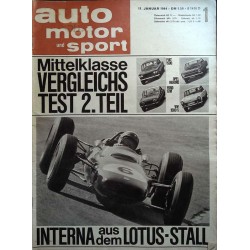 auto motor & sport Heft 1 / 11 Januar 1964 - Interna