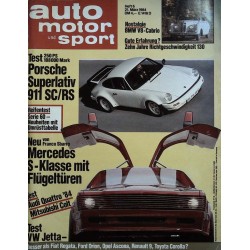 auto motor & sport Heft 6 / 21 März 1984 - Porsche 911 SC/RS