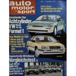 auto motor & sport Heft 7 / 4 April 1984 - Audi Offensive