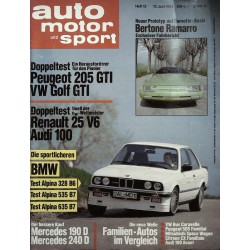 auto motor & sport Heft 12 / 13 Juni 1984 - BMW Alpina