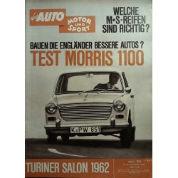 auto motor & sport Heft 24 / 17 November 1962 - Morris 1100