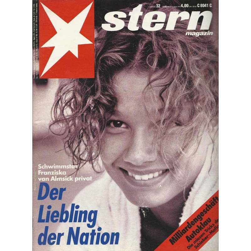 stern Heft Nr.32 / 5 August 1993 - Der Liebling der Nation