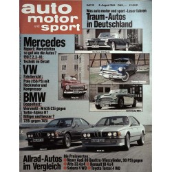 auto motor & sport Heft 16 / 8 August 1984 - BMW Test