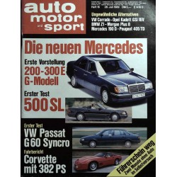 auto motor & sport Heft 16 / 28 Juli 1989 - Mercedes 500 SL