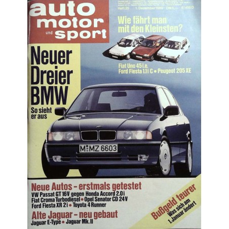auto motor & sport Heft 25 / 1 Dezember 1989 - Dreier BMW