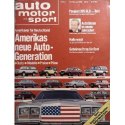 auto motor & sport Heft 4 / 13 Februar 1980 - Auto Generation