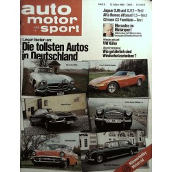 auto motor & sport Heft 6 / 12 März 1980 - Die tollsten Autos