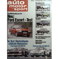 auto motor & sport Heft 24 / 18 November 1980 - Rennautos