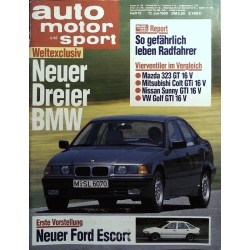 auto motor & sport Heft 15 / 13 Juli 1990 - Neuer Dreier BMW