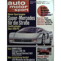 auto motor & sport Heft 10 / 4 Mai 1990 - Super Mercedes