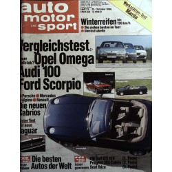 auto motor & sport Heft 22 / 25 Oktober 1986 - Jaguar Sovereign