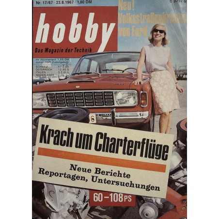 Hobby Nr.17 / 23 August 1967 - Krach um Charterflüge Hobby Nr.17 / 23 August 1967 - Krach um Charterflüge