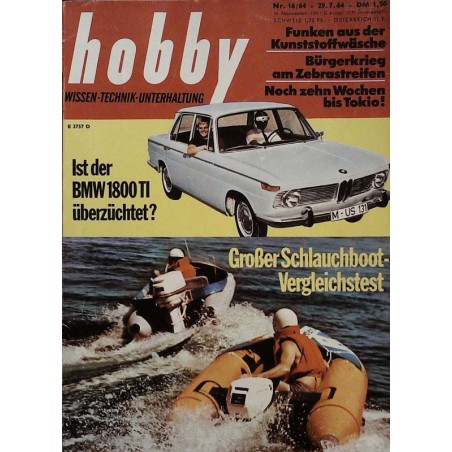 Hobby Nr.16 / 29 Juli 1964 - Schlauchboot Vergleichstest