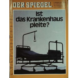 Der Spiegel Nr.50 / 7 Dezember 1970 - Ist das Krankenhaus pleite?
