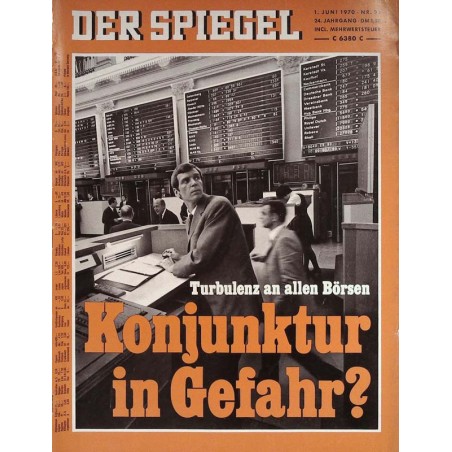 Der Spiegel Nr.23 / 1 Juni 1970 - Konjunktur in Gefahr?