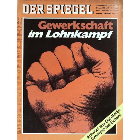 Der Spiegel Nr.45 / 2 November 1970 - Gewerschaft...