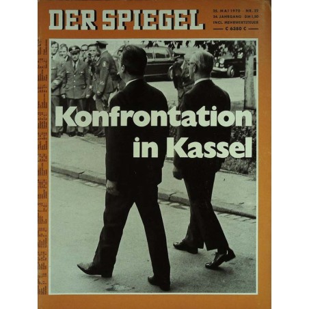 Der Spiegel Nr.22 / 25 Mai 1970 - Konfrontation in Kassel