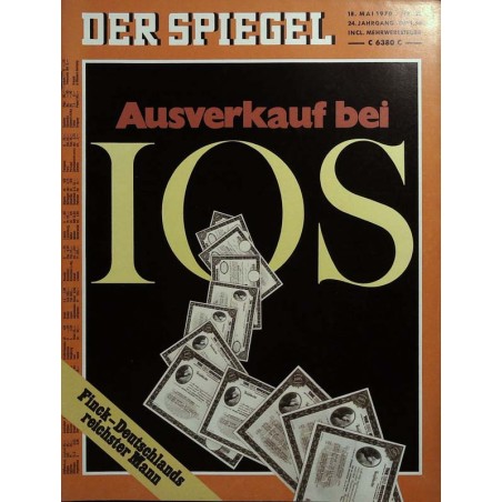 Der Spiegel Nr.21 / 18 Mai 1970 - Ausverkauf bei IOS