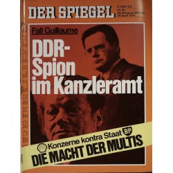 Der Spiegel Nr.18 / 29 April 1974 - DDR Spion im Kanzleramt