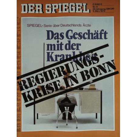 Der Spiegel Nr.11 / 6 März 1972 - Deutschlands Ärzte
