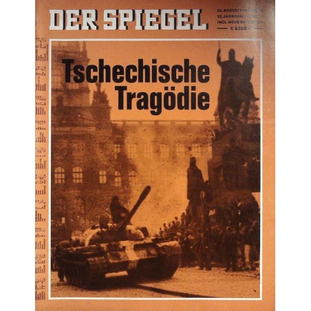 Der Spiegel Nr.35 / 26 August 1968 - Tschechische Tragödie