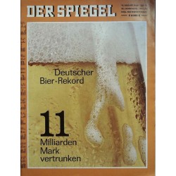 Der Spiegel Nr.33 / 12 August 1968 - Bier Rekord
