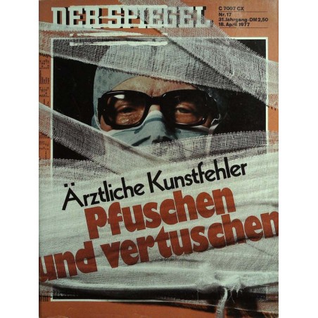Der Spiegel Nr.17 / 18 April 1977 - Pfuschen und vertuschen