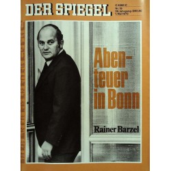 Der Spiegel Nr.19 / 1 Mai 1972 - Rainer Barzel