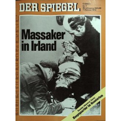 Der Spiegel Nr.7 / 7 Februar 1972 - Massaker in Irland