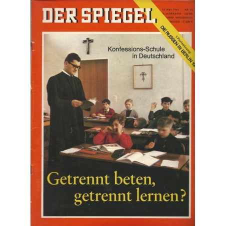Der Spiegel Nr.20 / 12 Mai 1965 - Konfessions Schule / Deutschland