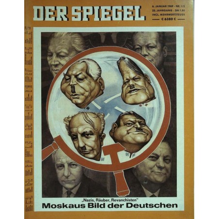 Der Spiegel Nr.1/2 / 6 Januar 1969 - Nazis, Räuber, Revanchisten
