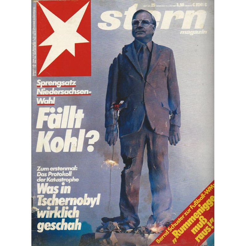 stern Heft Nr.25 / 12 Juni 1986 - Fällt Kohl?