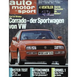 auto motor & sport Heft 10 / 7 Mai 1988 - VW Corrado