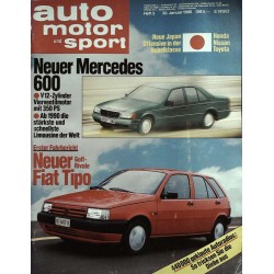 auto motor & sport Heft 3 / 30 Januar 1988 - Neuer Fiat Tipo