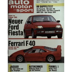 auto motor & sport Heft 11 / 21 Mai 1988 - Ferrari F40