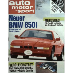 auto motor & sport Heft 12 / 4 Juni 1988 - Neuer BMW 850i
