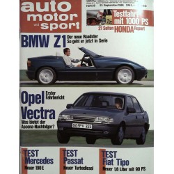 auto motor & sport Heft 20 / 23 September 1988 - BMW Z1