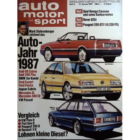 auto motor & sport Heft 2 / 17 Januar 1987 - Autojahr