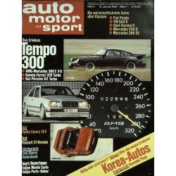 auto motor & sport Heft 3 / 31 Januar 1987 - Tempo 300