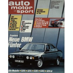 auto motor & sport Heft 25 / 5 Dezember 1987 - BMW Fünfer
