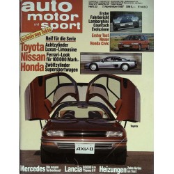 auto motor & sport Heft 23 / 7 November 1987 - Tokio Motor Show