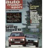 auto motor & sport Heft 12 / 12 Juni 1985 - Golf und Scirocco