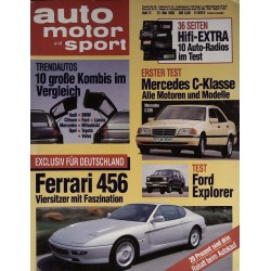 auto motor & sport Heft 11 / 21 Mai 1993 - Ferrari 456