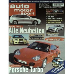 auto motor & sport Heft 5 / 23 Februar 2000 - Alle Neuheiten
