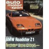 auto motor & sport Heft 17 / 15 August 1987 - BMW Roadster Z1