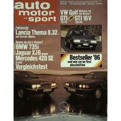 auto motor & sport Heft 26 / 20 Dezember 1986 - Lancia Thema